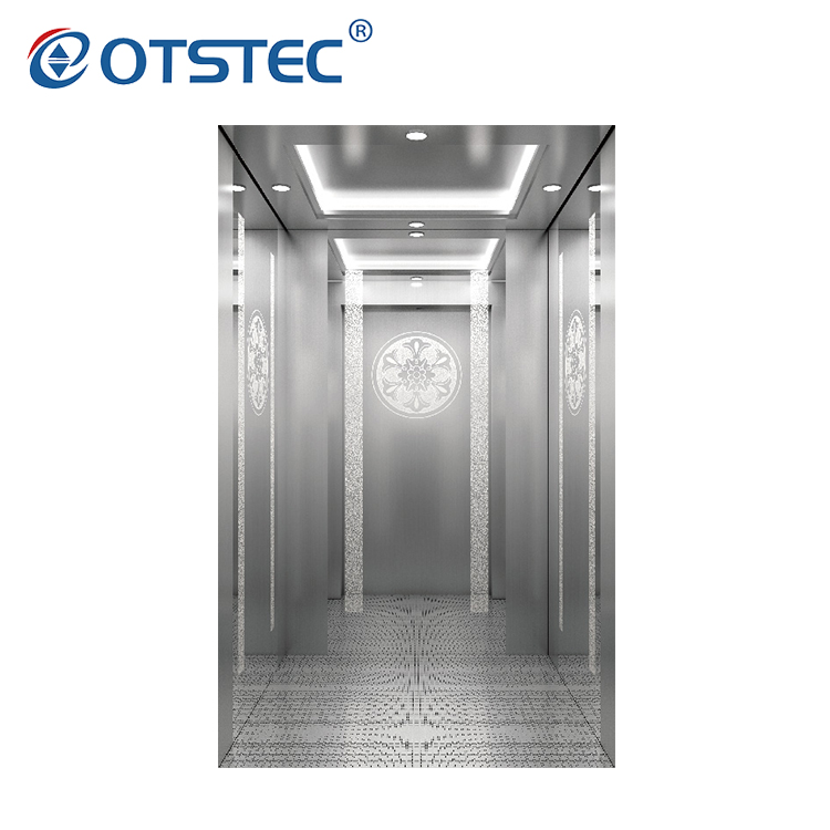 Manufacturer Supplier Mirror Etched Stainless Steel Passenger Lifts For Apartment