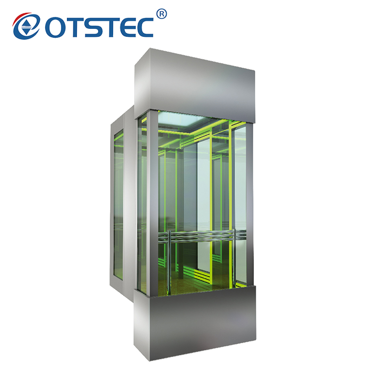 Attractive Observation Sightseeing Lift Glass Outdoor Indoor Panoramic Elevator