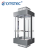 Elevator Safety Lift Panoramic Glass Large Capacity Titanium Stainless Steel Passenger Elevator